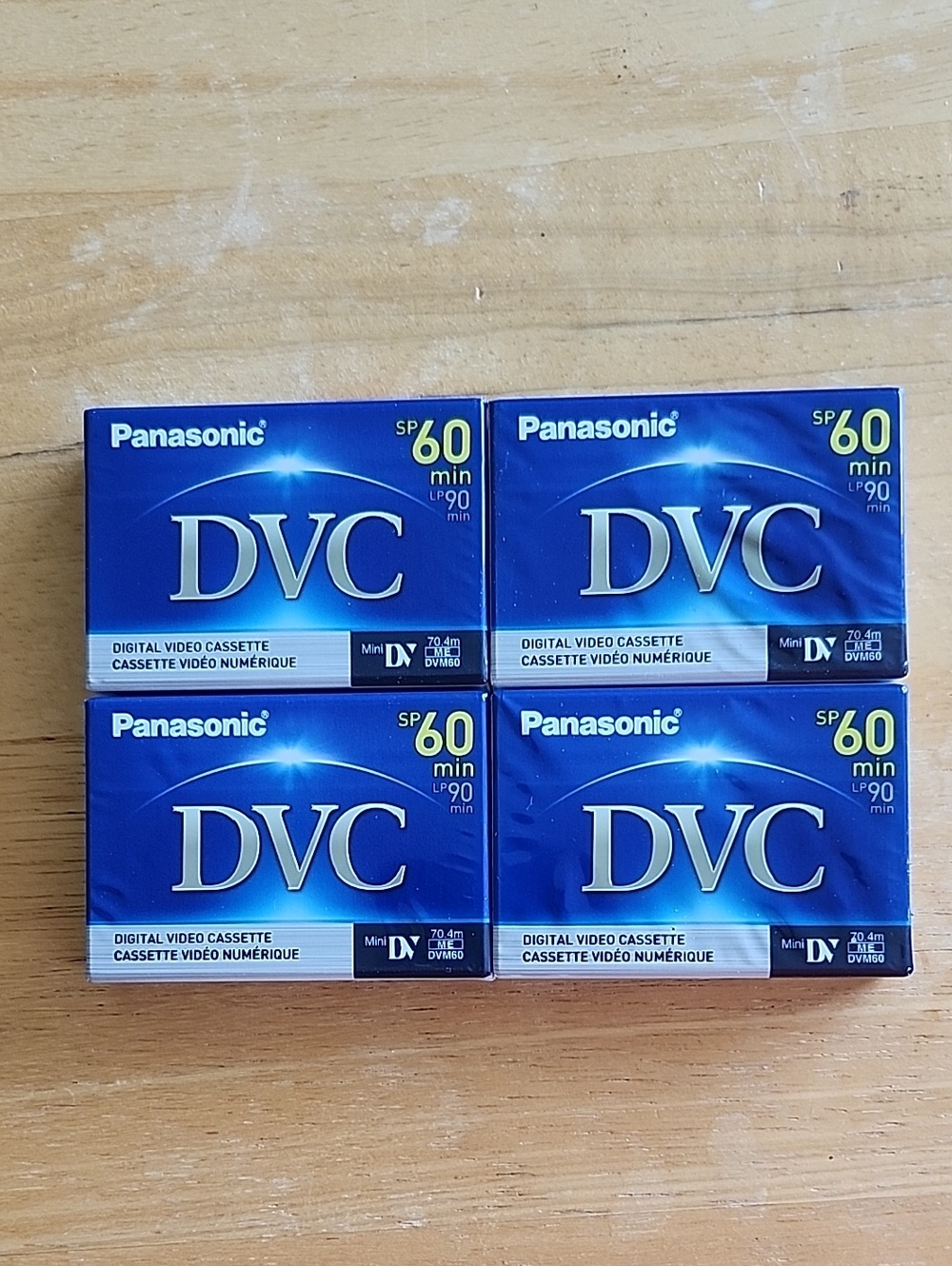 Panasonic DVC Mini DV Tapes in Blue Packaging (Set of 4)